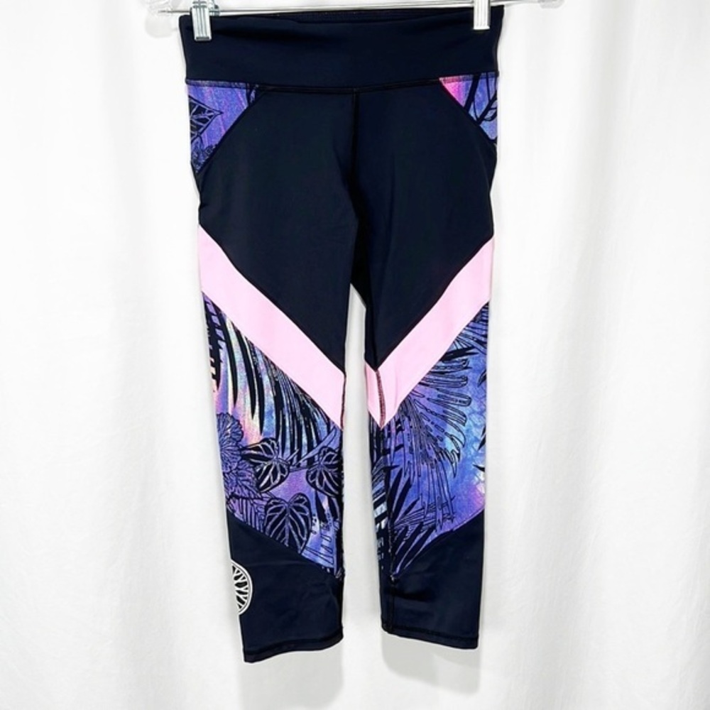 Soulcycle Performance Leaf Tropical Colorblock Pi… - image 1